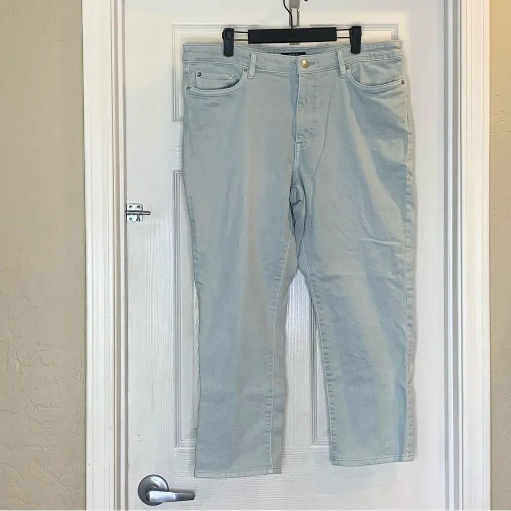 Lauren Ralph Lauren Cropped Jeans Size 16 Seafoam Blue Color